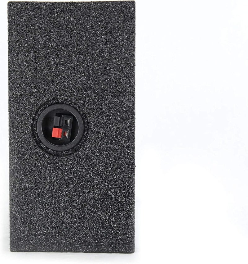 QPower Single 12 Inch Sub Enclosure, Universal Downfire/Behind Seat Speaker Box - Image 5