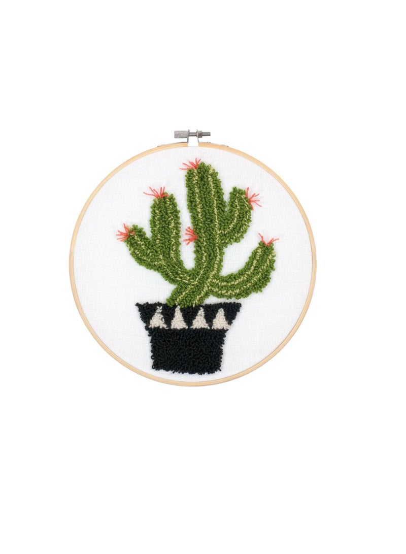 Dimensions Punch Needle Kit 8 inch Prickly Cactus - Image 3