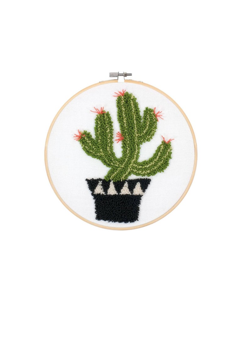 Dimensions Punch Needle Kit 8 inch Prickly Cactus - Image 2