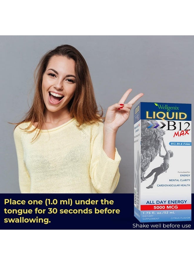 Wellgenix B12 Max Liquid Supplement for Energy - Image 3