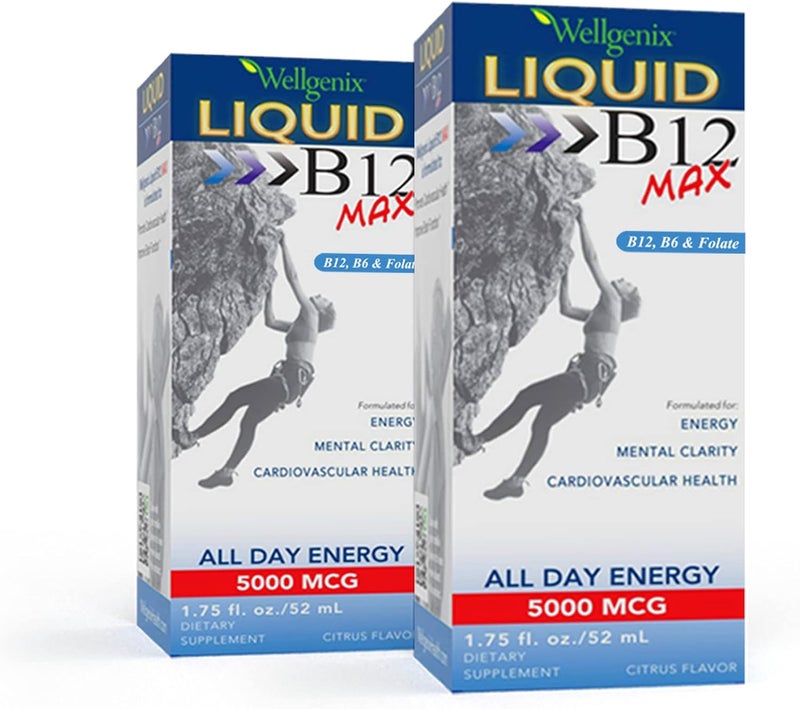 Wellgenix B12 Max Liquid Supplement for Energy - Image 1