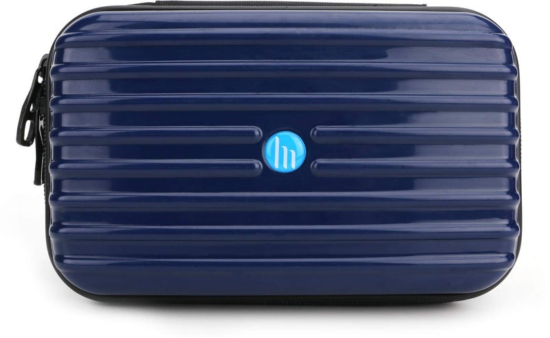 QIPS Hard Case PC Hard Shell Jumbo Multi-Purpose case for Executive Fountain Pen, Apple Pencil, Stylus Touch Pen, Blue - Image 3
