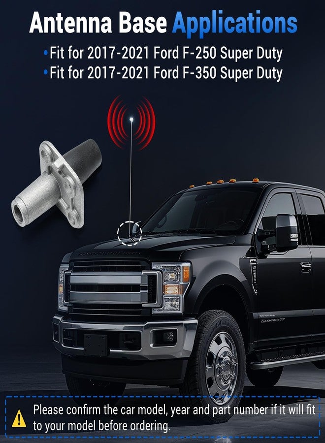 KUTTOLE Radio Antenna Base Mount Fit for Ford F-250 F-350 Super Duty 2017-2021, Antenna Base Mount for Ford F250 F350 Super Duty Models - Image 2