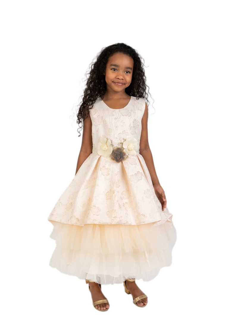 D'Daniela Floral Tulle Dress
