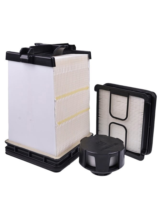 LSSOCH New Outer & Inner Air Filter + Hydraulic Oil Vent Cap 7221934 7286322 6727475 Compatible With Bobcat S450 S510 S530 S550 S570 S590 S595 S630 S650 T450 T550 T590 T595 T630 T650 T870 - Image 1