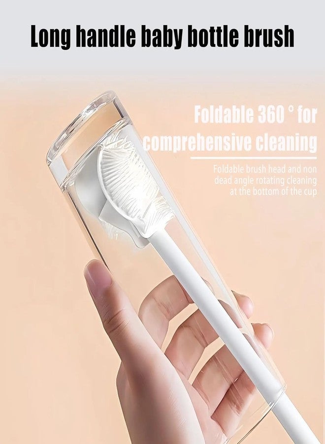 kunya Bottle Cleaning Brush Silicone Long Handle 360° Rotation and Flexible, Water Bottle, Containers, Vase Milk Bottle for Kids Cleaner for Kitchen Tools Item Products Gadgets - Image 4