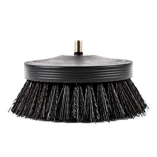 SGCB PRO 35 Carpet Drill Brush With Drill Attachment Heavy Duty Car Detailing Scrubbing Brush Pneumatic Scrubber Stiff Brush For Cleaning Car Interior Carpet Upholstery Leather Seat Floor Mat Tires