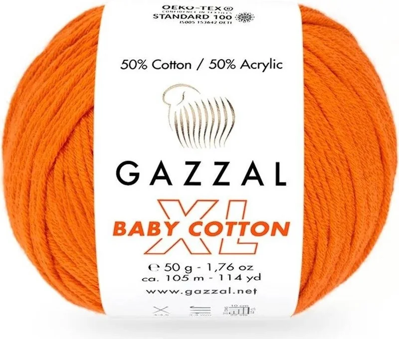 ناكو New Sm Xl Hand Knitting Yarn Vivid Orange 3419