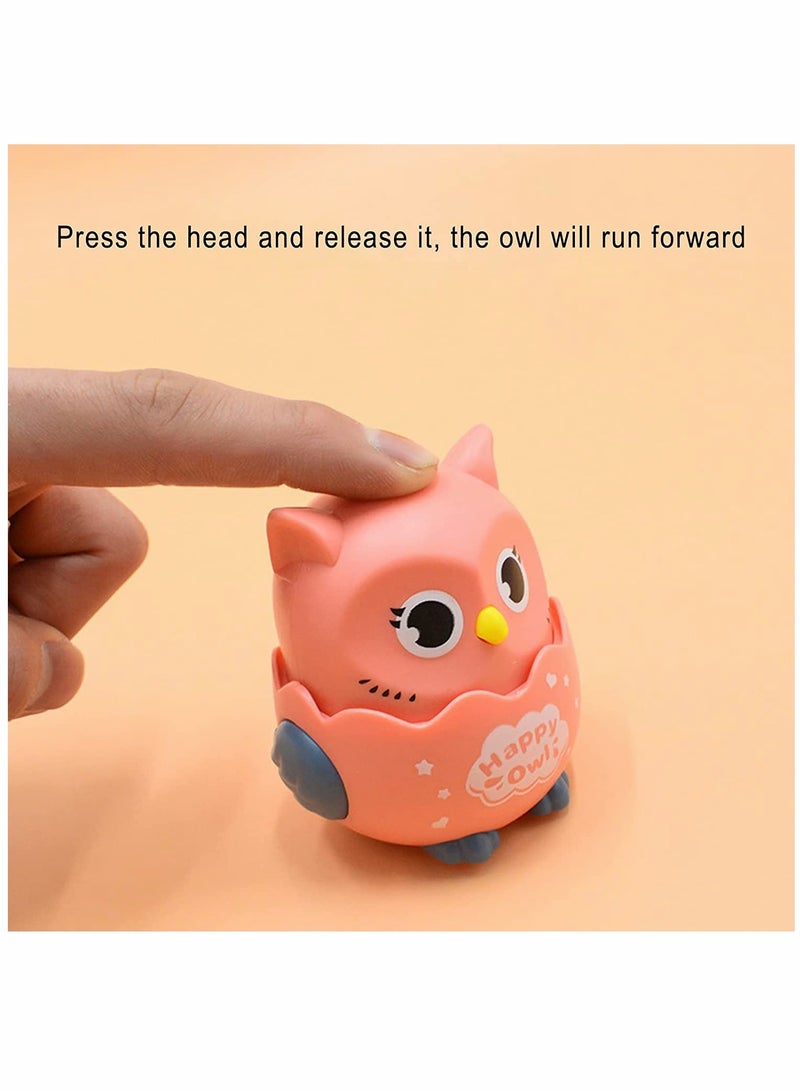 KASTWAVE Toy Cars, Press and Go Toy Car, Owl Toy, Baby Car Toys, for 1 2 3-Year-Old Boys Birthday Gift Toy Animal Car - Image 5