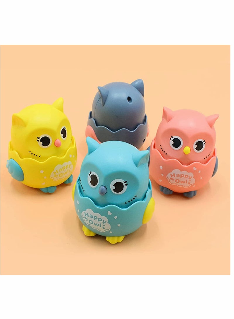 KASTWAVE Toy Cars, Press and Go Toy Car, Owl Toy, Baby Car Toys, for 1 2 3-Year-Old Boys Birthday Gift Toy Animal Car - Image 4