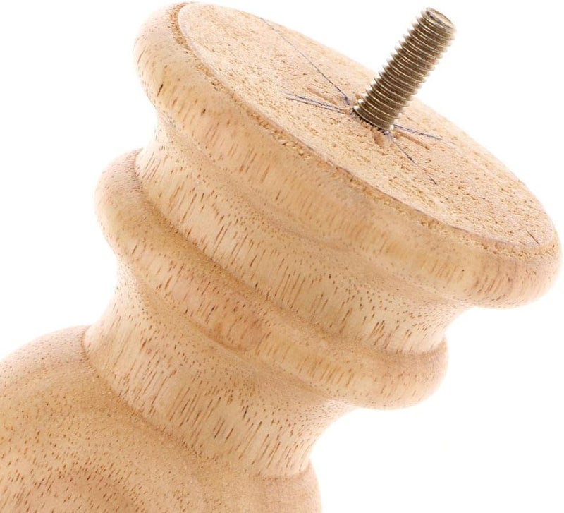 klarako Solid Wooden Furniture Replacement Legs/Feet, Sofa/Couch/Lounge/Chair/Bed/Table Legs, 6 Styles Available  2# Raw - Image 5