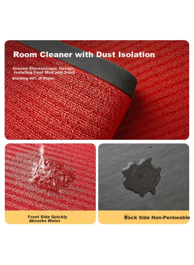 Yishang Entrance Door Mat, High-end Thickened Doormat, Outdoor Dirt-resistant Non-slip Mat For Main Entrance, Red Carpet - Image 3