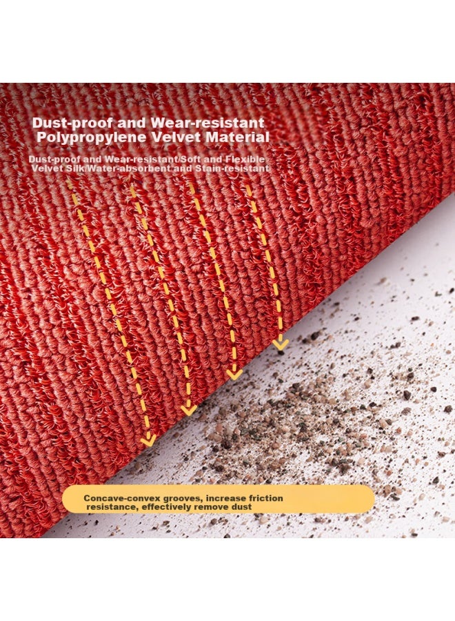Yishang Entrance Door Mat, High-end Thickened Doormat, Outdoor Dirt-resistant Non-slip Mat For Main Entrance, Red Carpet - Image 2