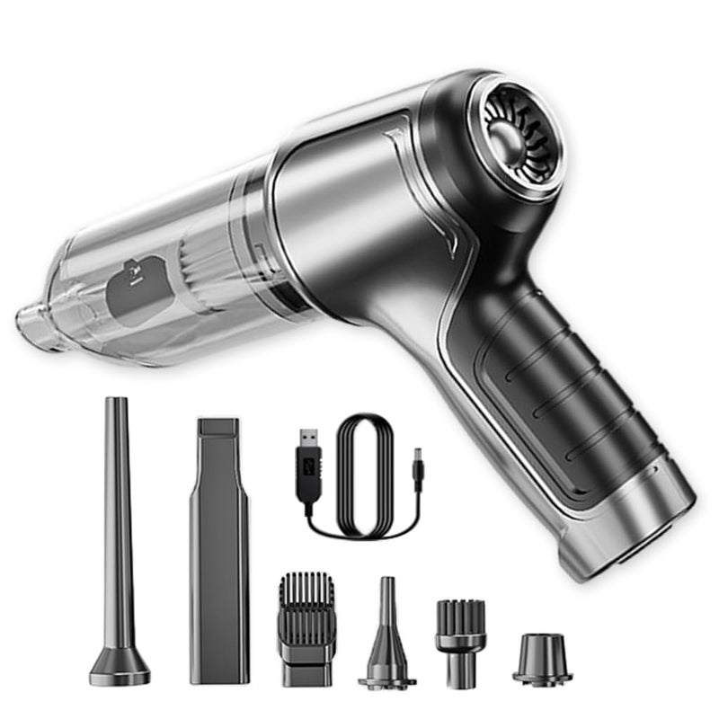 Verilux Electric Compressed Air Duster 19000PA Handheld Cordless Air Duster 120W 35500RPM Car Vacuum Cleaner Multi Nozzle 4000mAh Cordless Air Blower Dust Cleaner for Home Computer Cleaner Keyboard Duster - Image 1
