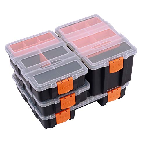 Makitoyo MP009 Hardware & Parts Organizers Versatile and Durable Storage Toolbox, 4PCS Set - Image 1