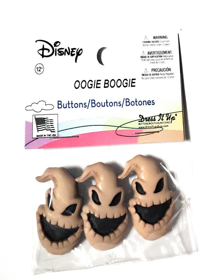 Dress It Up Disney Oogie Boogie Buttons by Dress it Up Buttons and Embellishments - 3 Piece - Nightmare Before Christmas - Image 2