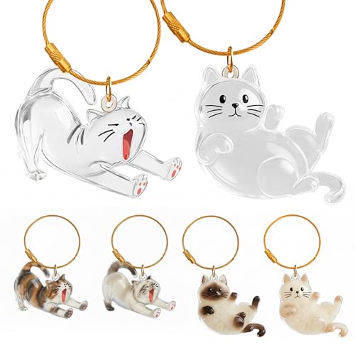 OGNWFUNK 2Pcs Cat Hair Keepsake Bottles, Pet Hair Keychain for Collecting Hair, Furever Gift for Pet Lovers, Cat Keychain Memory Keepsake - Image 1