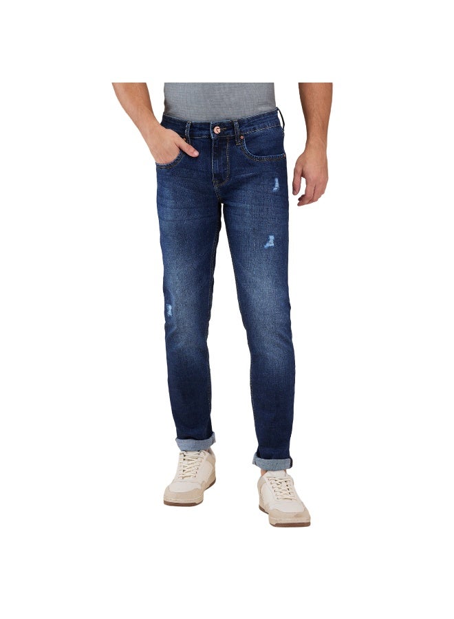 Being Human Mens Mid Tone Slim Fit Denims - Image 1