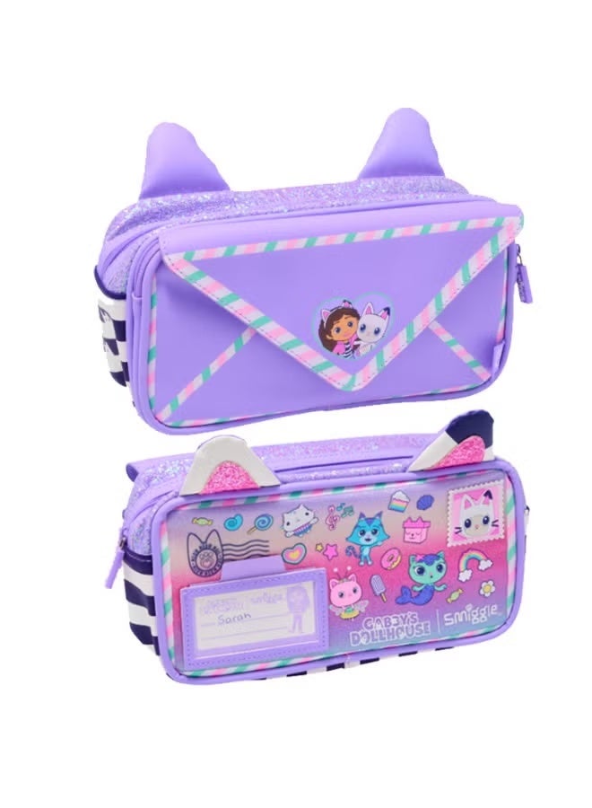 Smiggle × Gabby Dollhouse Cat Ear Large Capacity Pencil Case - Image 3