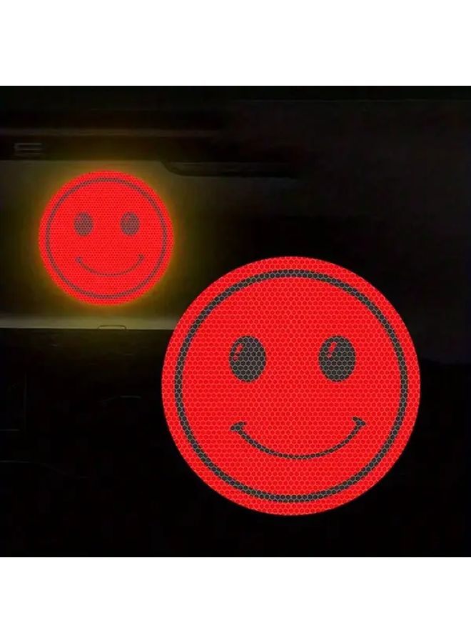 Red Reflective Safety Stickers for Backpacks Bicycles Helmets Easy Apply Nighttime Warning - Image 1