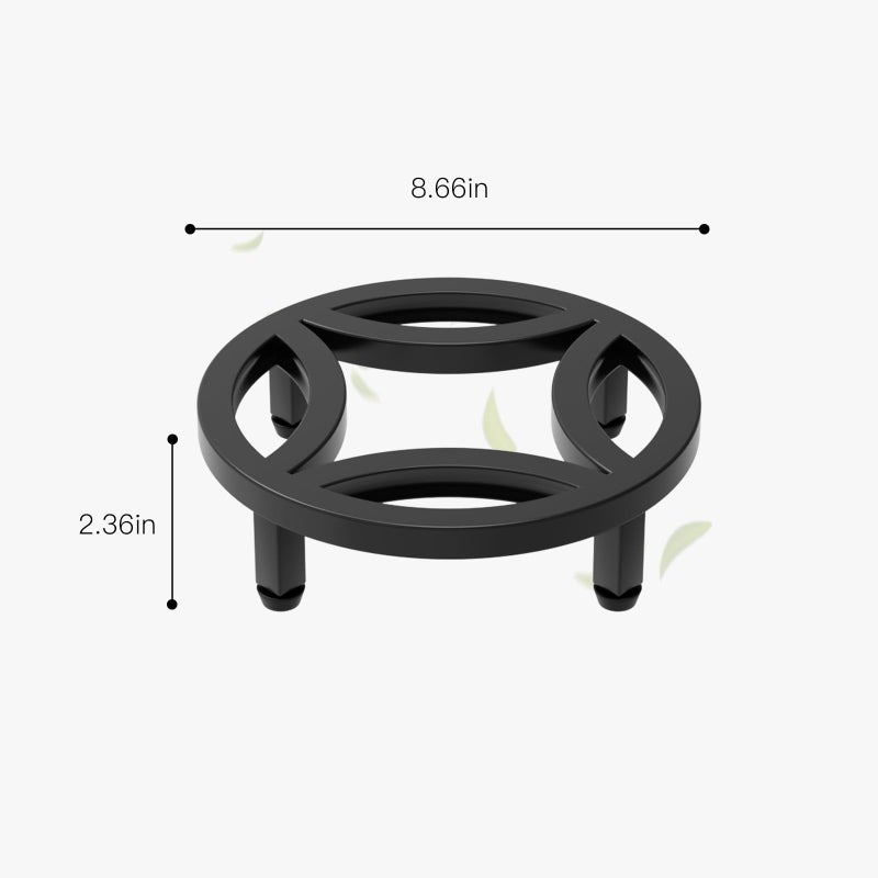 Zhongma 2 Pack 8.7" Fully Assembled Sturdy Potted Plant Stand Flower Pot Holder Heavy Duty Construction, Low Plant Stand for Home Indoor and Outdoor, Sturdy plant riser and saucer without Installation Required - Image 2
