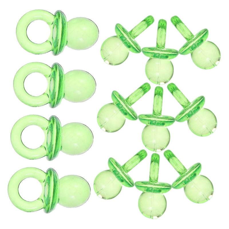 Green Mini Acrylic Pacifier Ornaments for Baby Shower Party Favors - Image 2