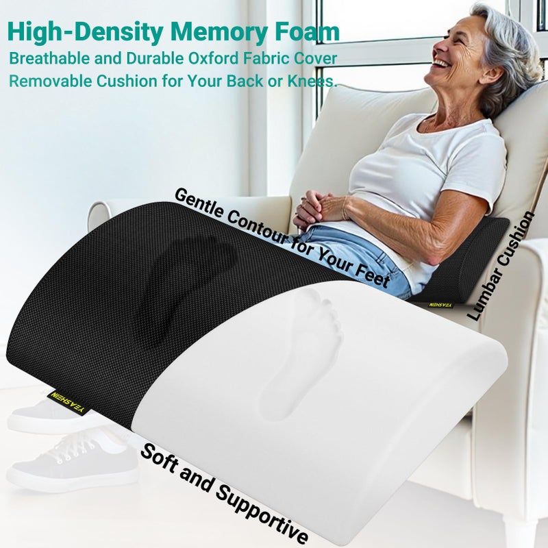 YEASHEIN Adjustable Foot Rest for Under Desk at Work, Ergonomic Under Desk Footrest with 6 Positions, Foot Stools for Under Office Desk Chair, Leg Rest for Home, Car, Computer, Gaming Accessories - Image 3
