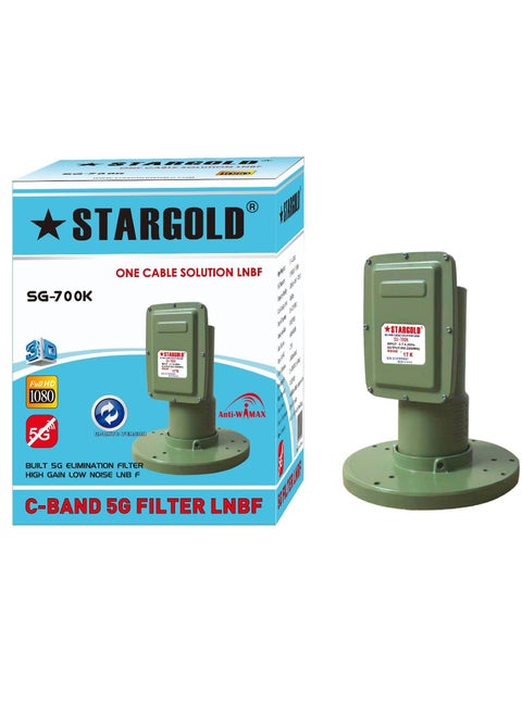 Satellite LNB With 5G Filter Digital Ready C-Band LNBF & Frequency Range 950-1450 Mhz