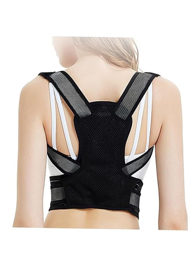 Men S M Black Back Posture Corrector Brace For Hunchback Prevention - Image 1