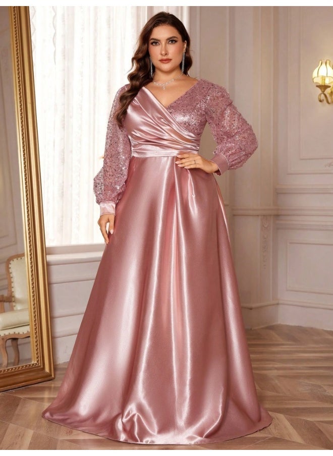 Madam Uniq Sequin Bodice Gown Dress  - Image 1