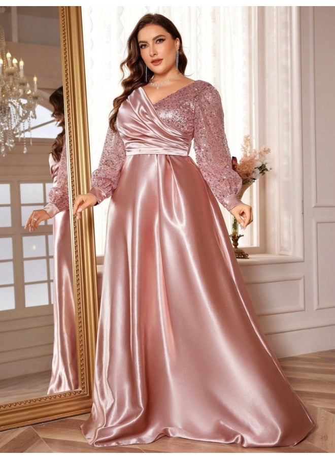 Madam Uniq Sequin Bodice Gown Dress  - Image 3