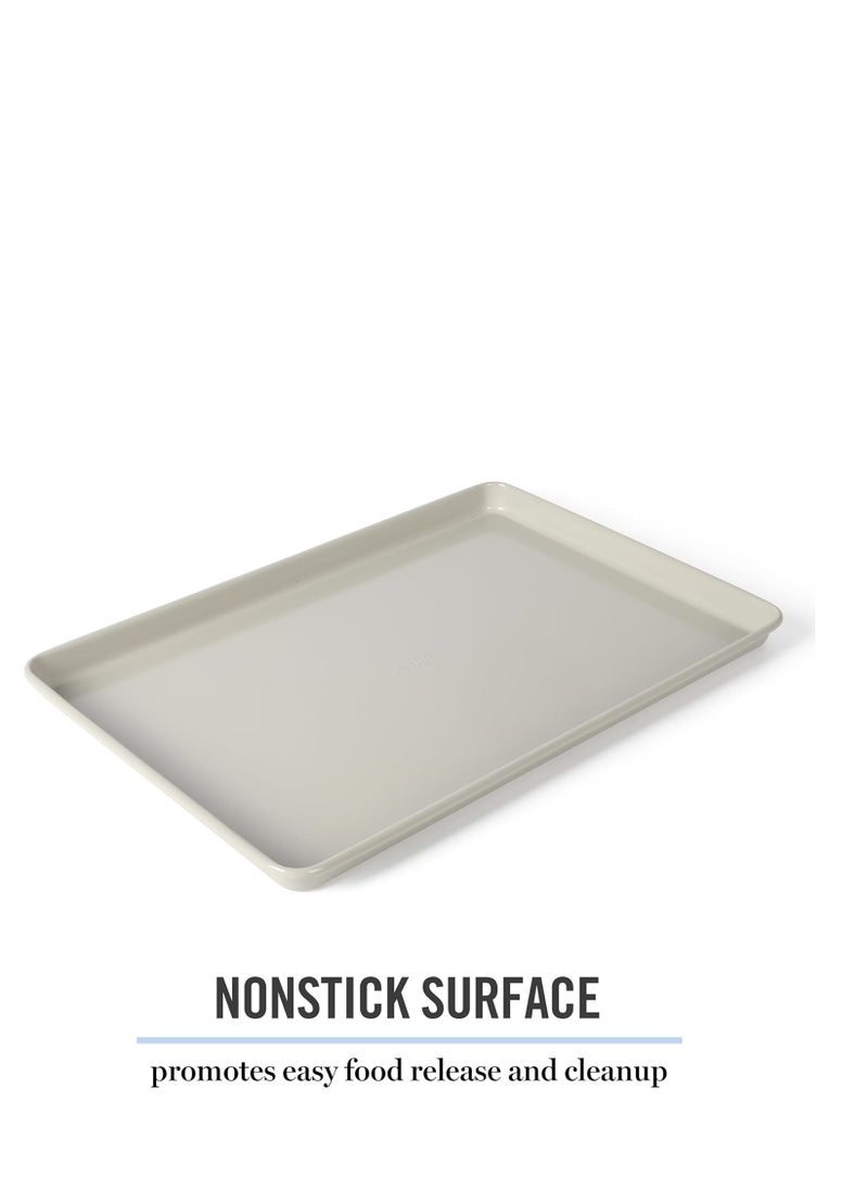Martha stewart - Martha Stewart Gallen 15 x 10 Inch Nonstick Carbon Steel Cookie Sheet - Cool Grey - Image 1