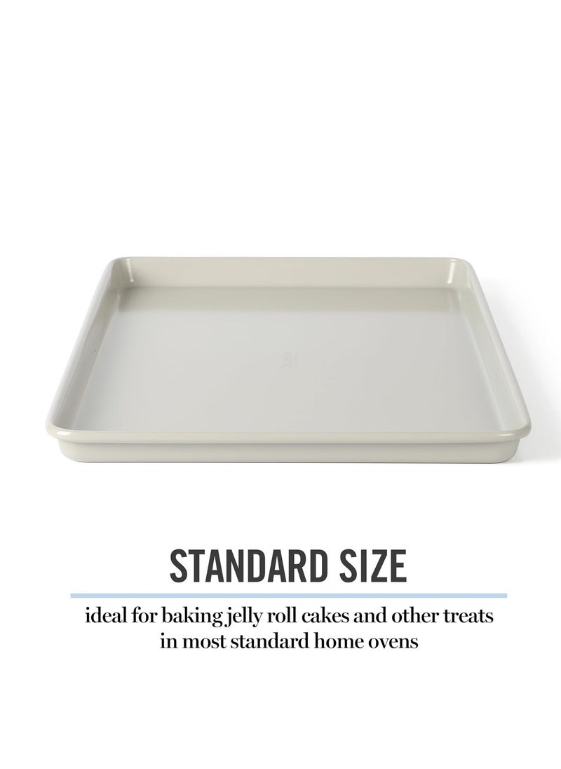 Martha stewart - Martha Stewart Gallen 15 x 10 Inch Nonstick Carbon Steel Cookie Sheet - Cool Grey - Image 1