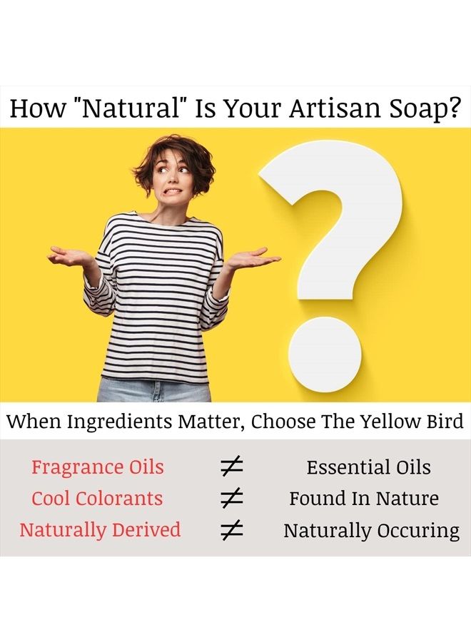 The Yellow Bird Natural Charcoal Soap Bar for Face, Body, Acne, and Sensitive Skin - Image 5