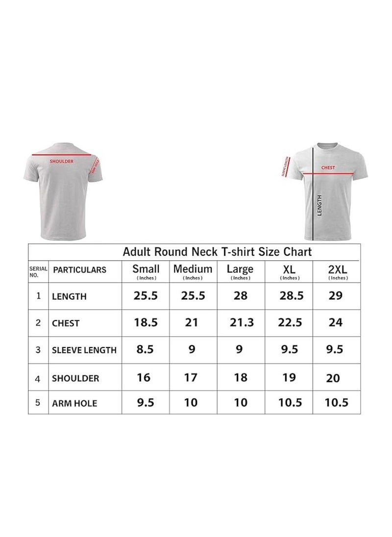 Generic - Peace Love Men's T-Shirt–Cotton Half Sleeve Round Neck Soft&Breathable Fabric Casual Wear For Everyday Comfort|Gift For Special Events - Image 1