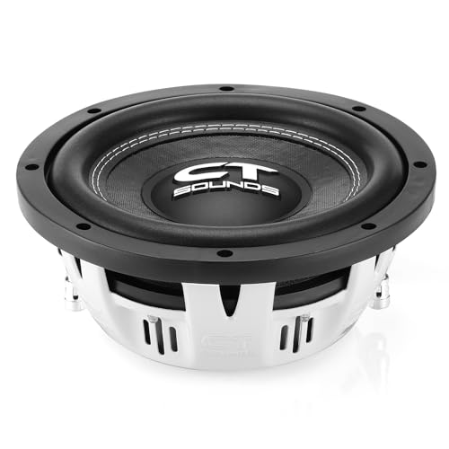 CT Sounds Hydro 8” Dual 4-Ohm 600-Watt Shallow Mount Car Subwoofer - Image 1