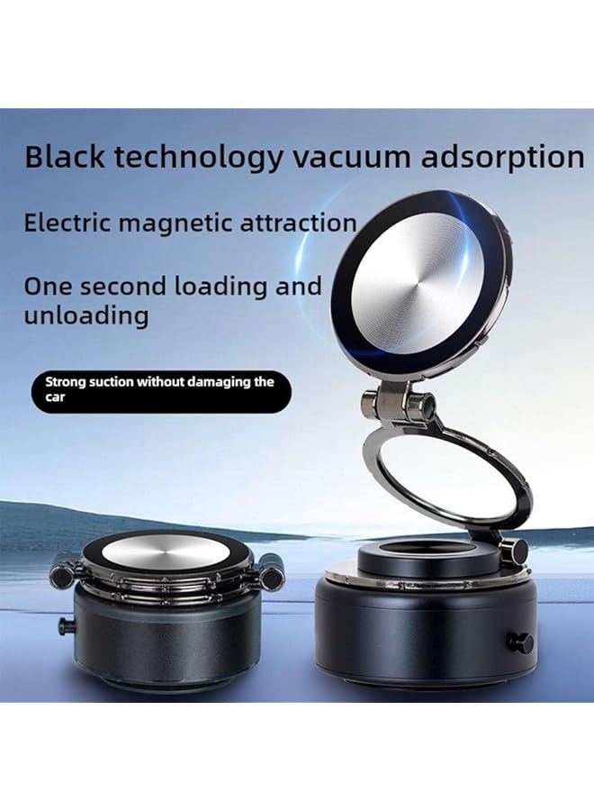 KASTWAVE Electric Vacuum Magnetic Suction Car Phone Mount, Magnetic Charging, Foldable Stretch Suction Cup, Dashboard & Windshield Phone Mount, Industrial-Strength Suction For All Smartphones - Image 2