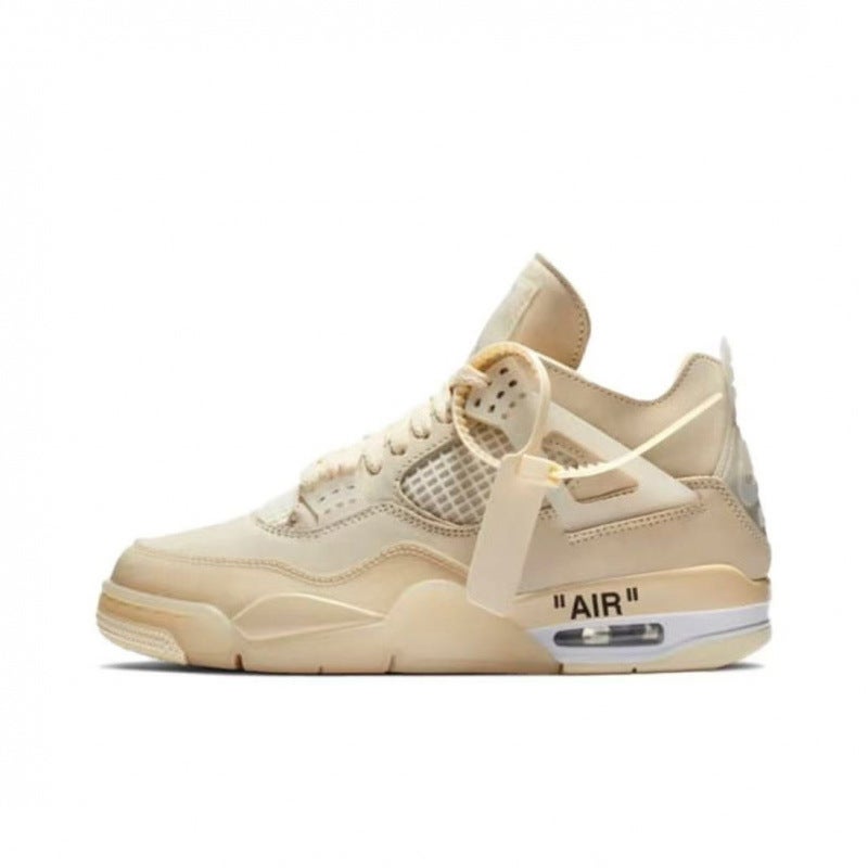 Putian Shoes Aj4 Sapphire Men''s and Women''s Breathable Sports Shoes Exclusive Supply of Jordan 4 Non-Slip Wear-Resistant Versatile Basketball Shoes - Image 1