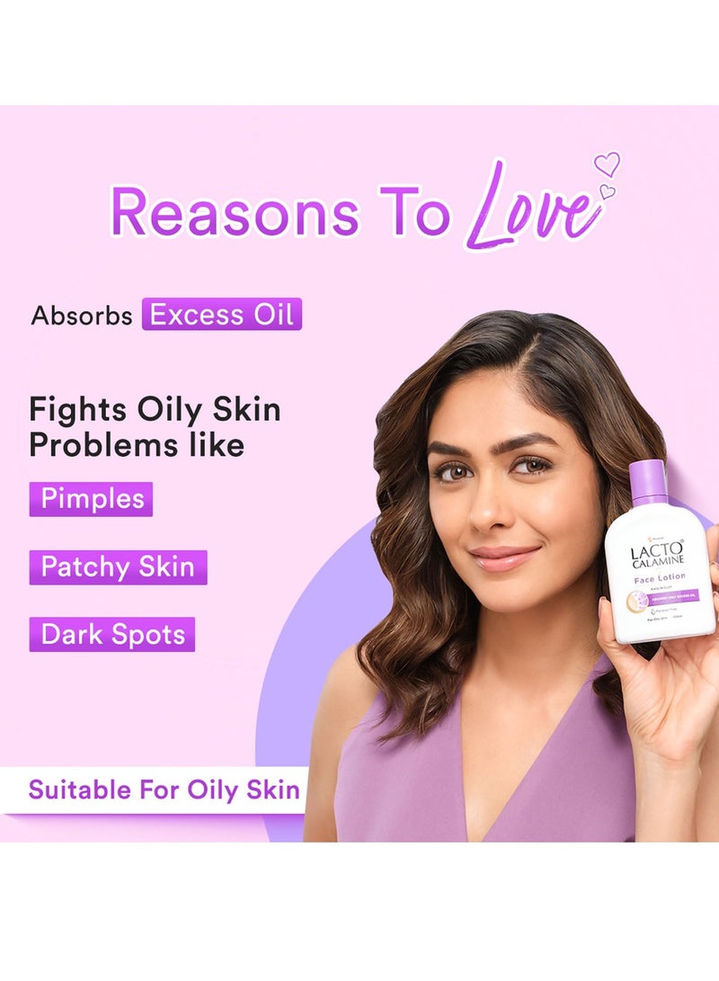 Lacto Calamine Lacto Calamine Face Lotion | 60 ml | Daily Moisturizer For Face - Oily Skin | Kaolin Clay, Glycerine & Zinc Oxide | Abosrbs Excess Oil | Fights Pimples, Darkspots & Blackheads | Body Lotion  - Image 2