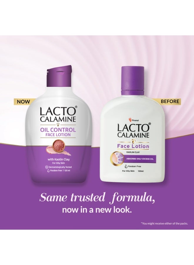 Lacto Calamine Face Lotion | 60 ml | Daily Moisturizer For Face - Oily Skin | Kaolin Clay, Glycerine & Zinc Oxide | Abosrbs Excess Oil | Fights Pimples, Darkspots & Blackheads | Body Lotion - Image 1