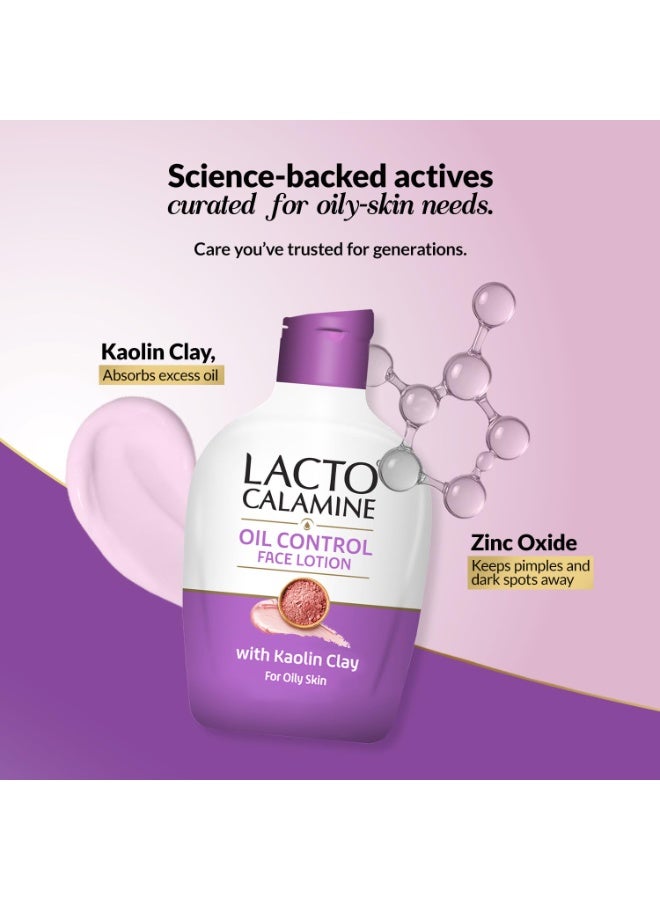 Lacto Calamine Face Lotion | 60 ml | Daily Moisturizer For Face - Oily Skin | Kaolin Clay, Glycerine & Zinc Oxide | Abosrbs Excess Oil | Fights Pimples, Darkspots & Blackheads | Body Lotion - Image 5