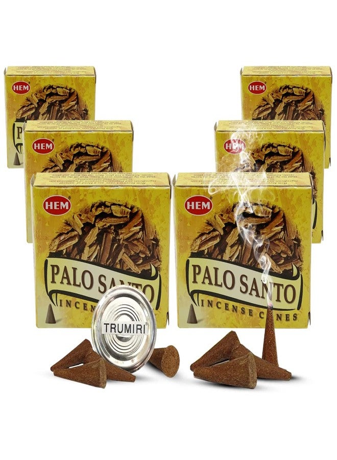 TRUMIRI Palo Santo Incense Cones and Burner Holder Bundle from Hem Incense Trumiri for Smudging and Aroma - Pack of 6 (Approx 60 Cones) - Image 3