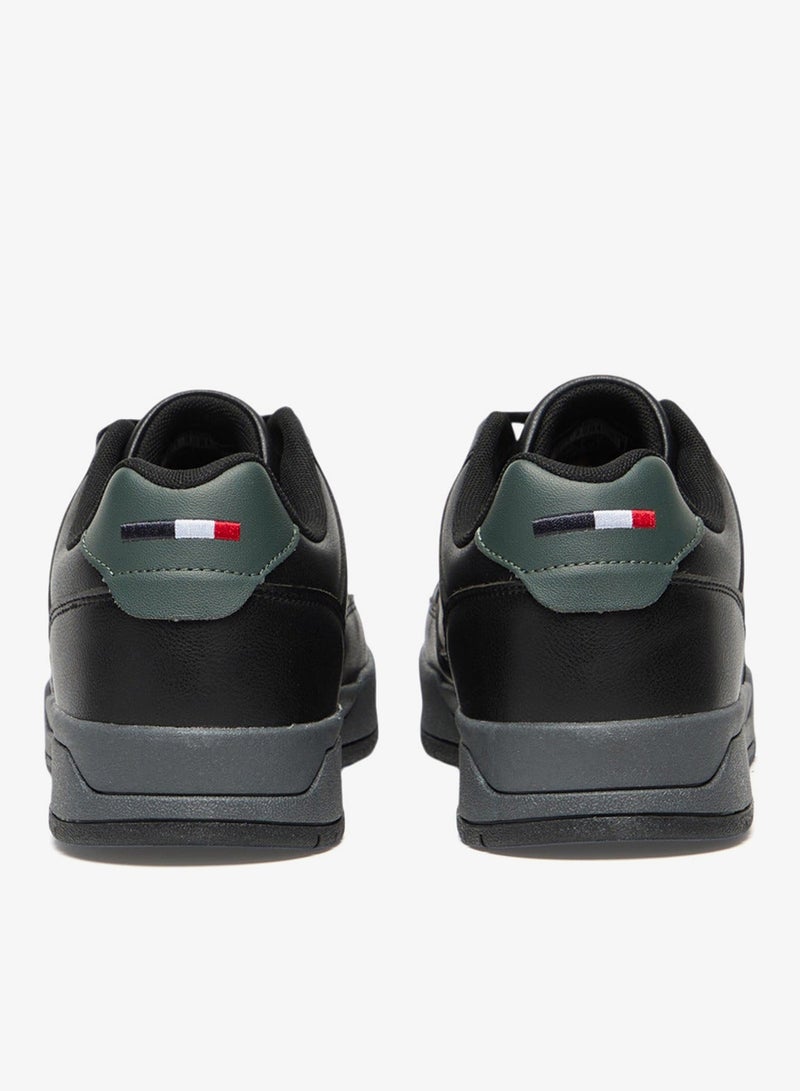 يو اس بولو اسن سنيكرز رجالي أسود كاجوال برباط ونعل مريح - Image 4