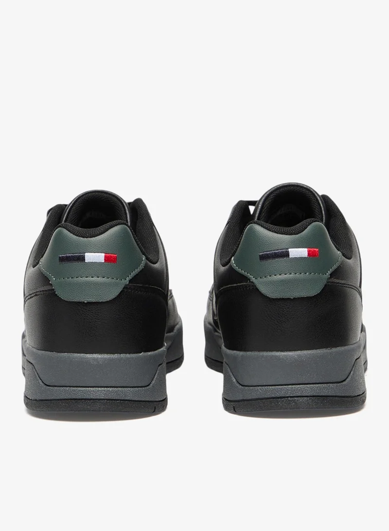 U.S. Polo Assn. Black Men's Black Low-Top Casual Sneakers - Lace-Up Design Shoes with Comfort Cushioned Sole for Everyday Style for Men | Best Price UAE