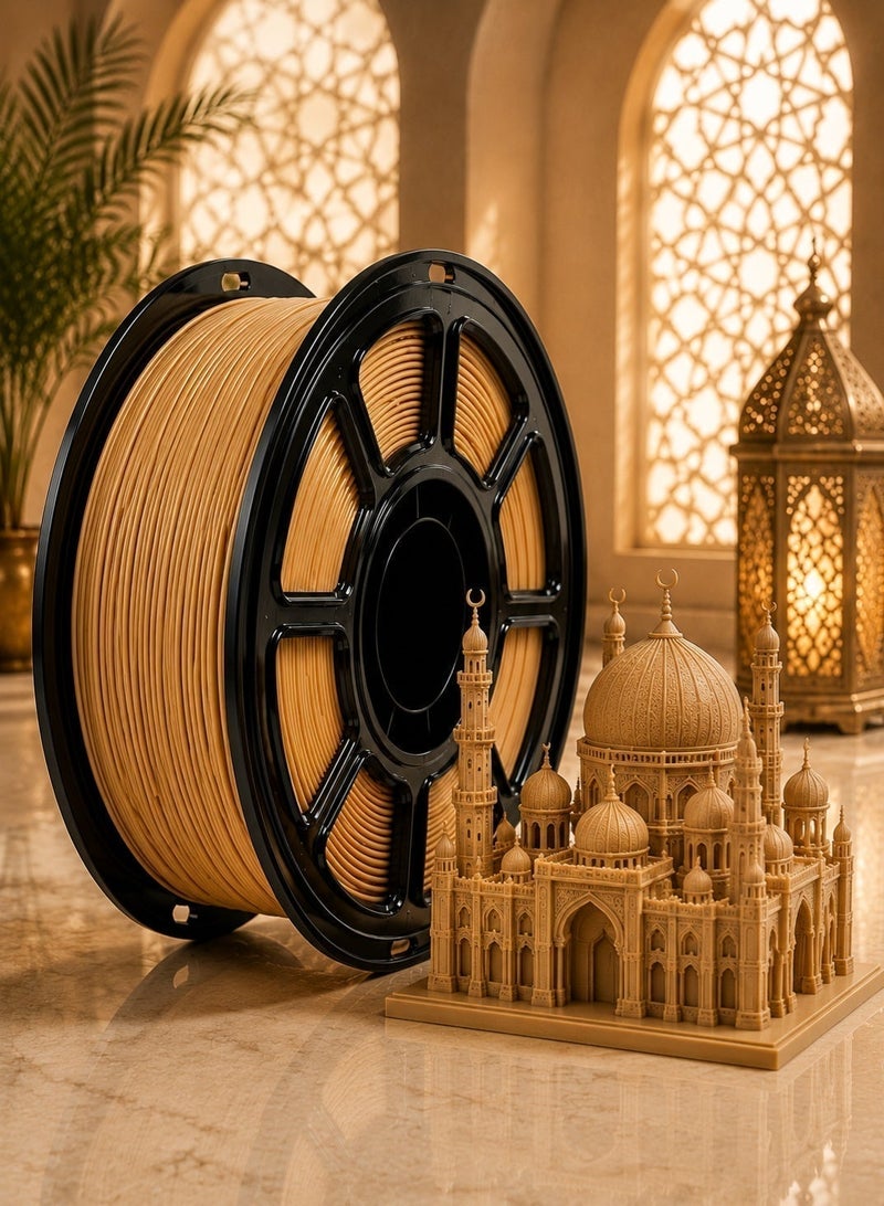 خيط بلا خشبي مقاس 1.75 ملم، خيط بلا للطباعة ثلاثية الأبعاد، خيط عالي السرعة، دقة أبعاد ± 0.02 ملم، متوافق مع معظم طابعات FDM، خيط بلا خشبي - 1 كجم - Image 2
