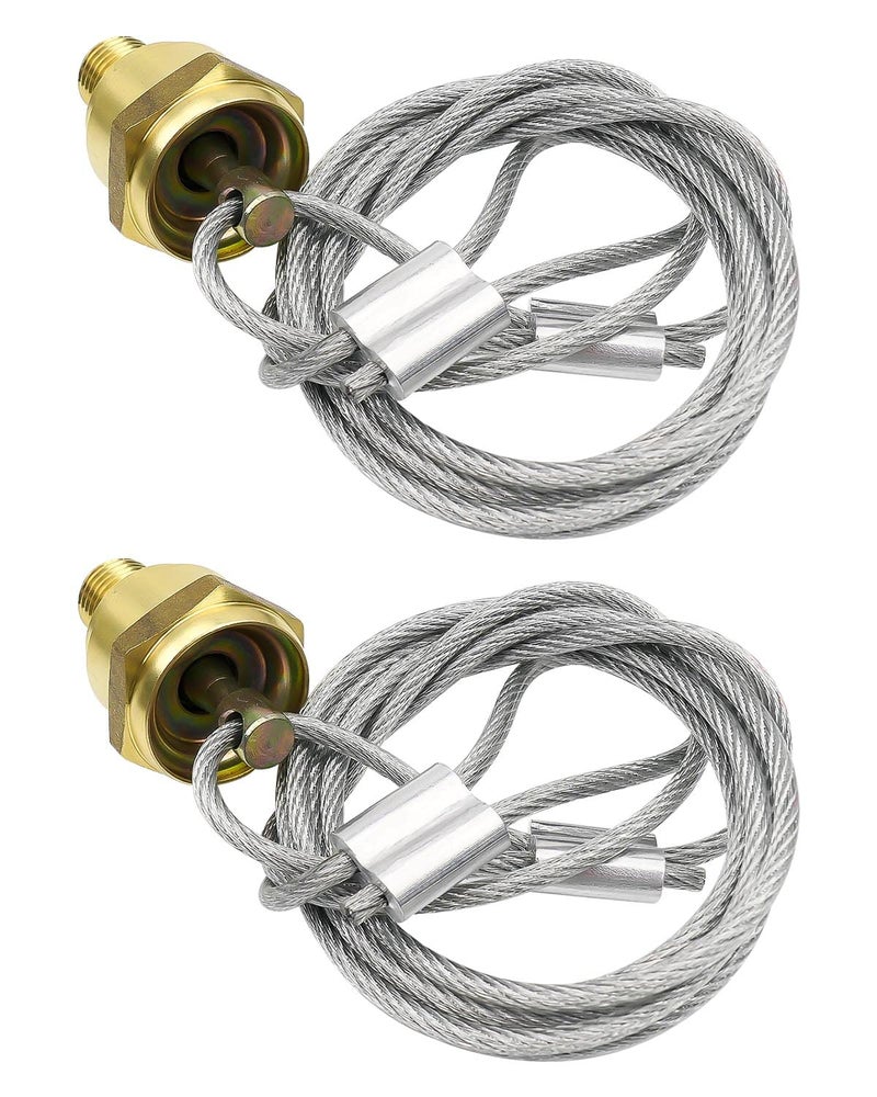 AUGREX 2 Pack of ¼” NPT Air Tank Drain Valve with 60" Cable, Air Brake Reservoir Drain Valve Air Compressor Drain Valve For Semi Trucks Replaces Haldex 12105 N3613AD - Image 5