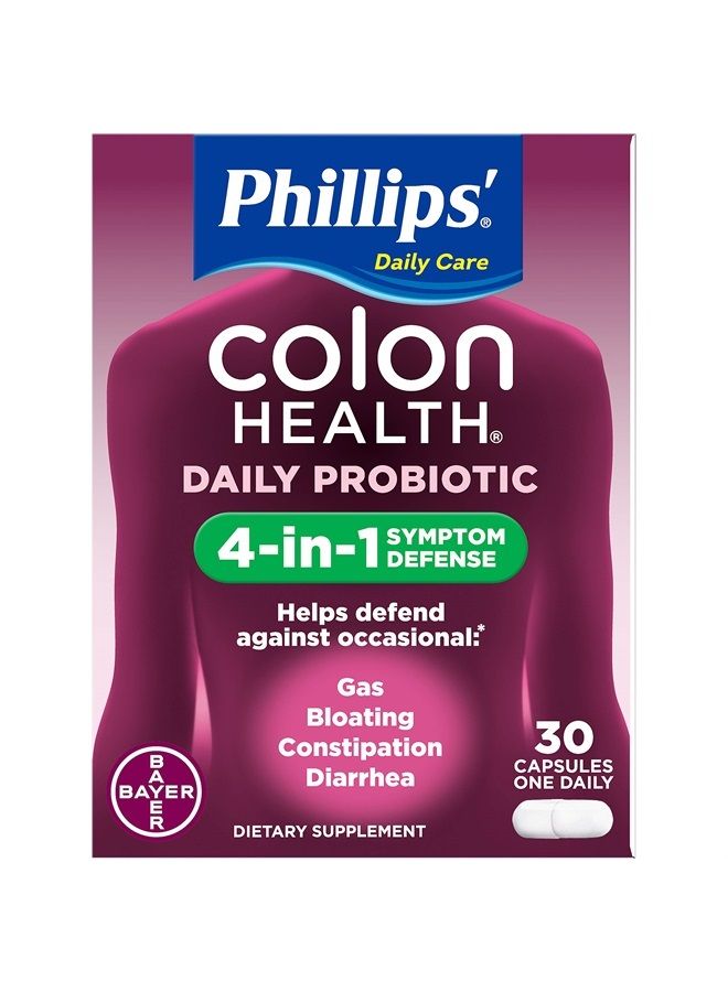 Phillips' Colon Health Capsules 30 Capsules (Pack of 3) - Image 1