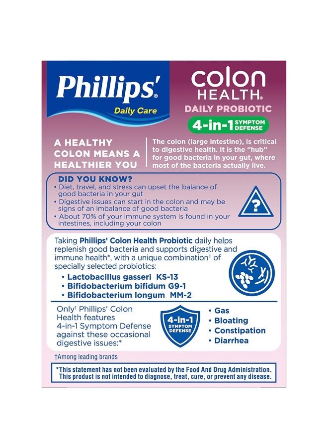 Phillips' Colon Health Capsules 30 Capsules (Pack of 3) - Image 3