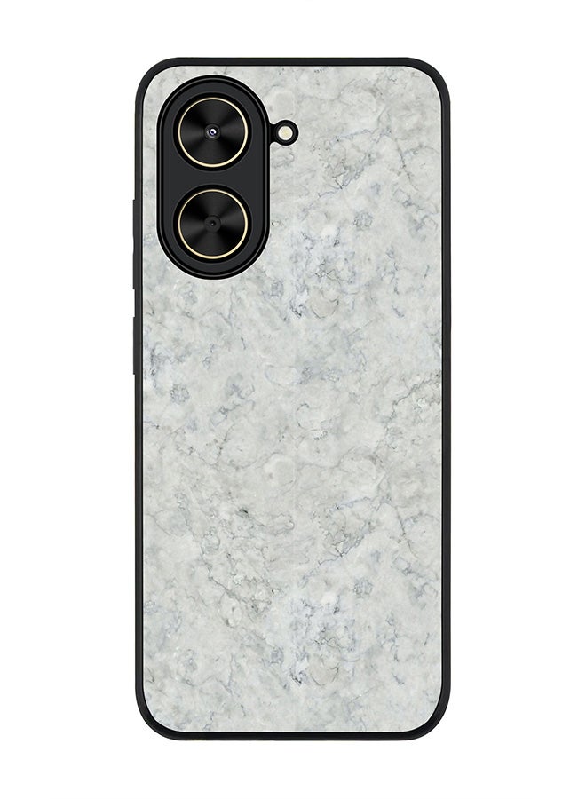 Stylizedd For Xiaomi Poco C71 / Redmi A5 4G Case,Slim fit Camera Protection, Shockproof Thin Phone cover  - Marble Texture White