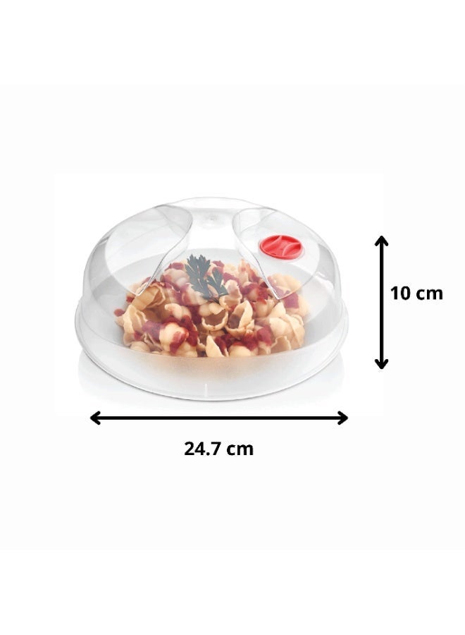QLUX Plastic Transparent Microwave Cover 24.7 Cm - Image 3